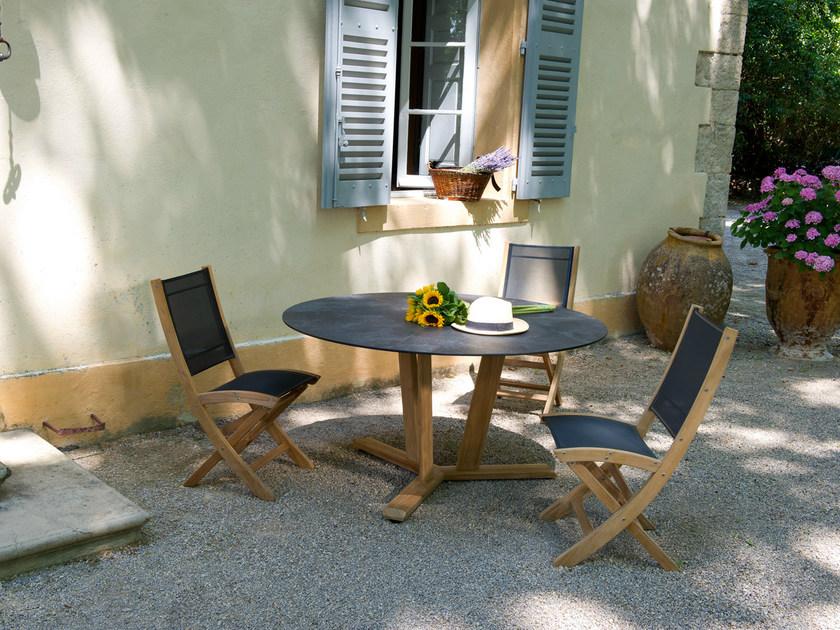 Les jardins Круглый садовый стол из hpl Tekura Ta02280 - Вид №1