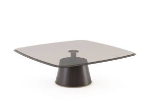 Стеклянный квадратный журнальный столик