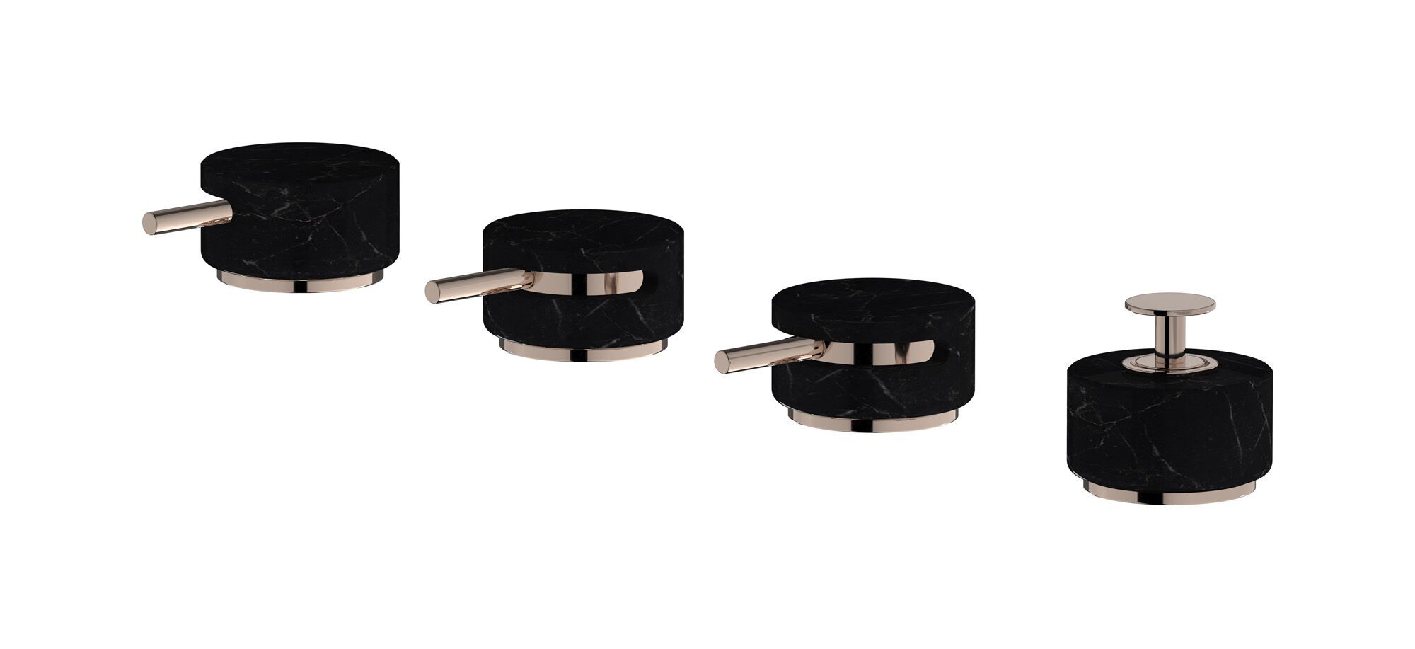 Мраморный встраиваемый смеситель для ванны с 4 отверстиями IB мрамор + мрамор Elle ARCH-00078524 - Вид №19