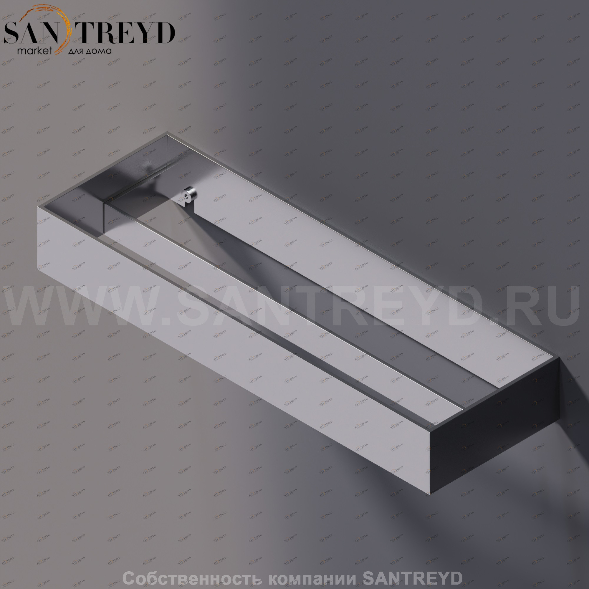 Agape 369 Двойной полотенцедержатель 36 см хромированный A369207A