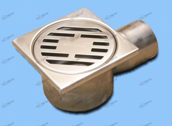 Трап 10х10 нерж.угловой 011002 2422(Е) POLITRON 201712