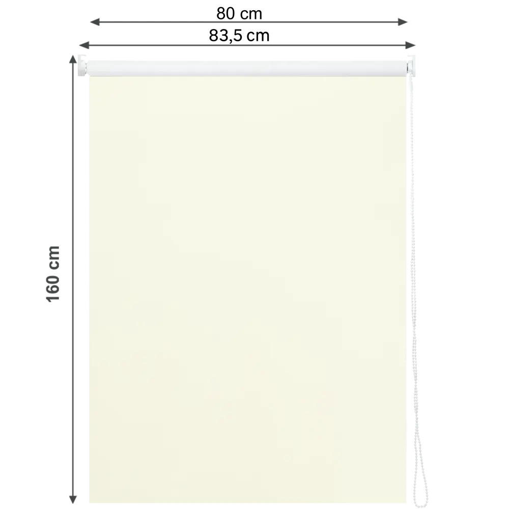 Штора рулонная блэкаут Inspire Santos 80x160 см экрю Cream 5 82692239 STLM-2005118 - Вид №1