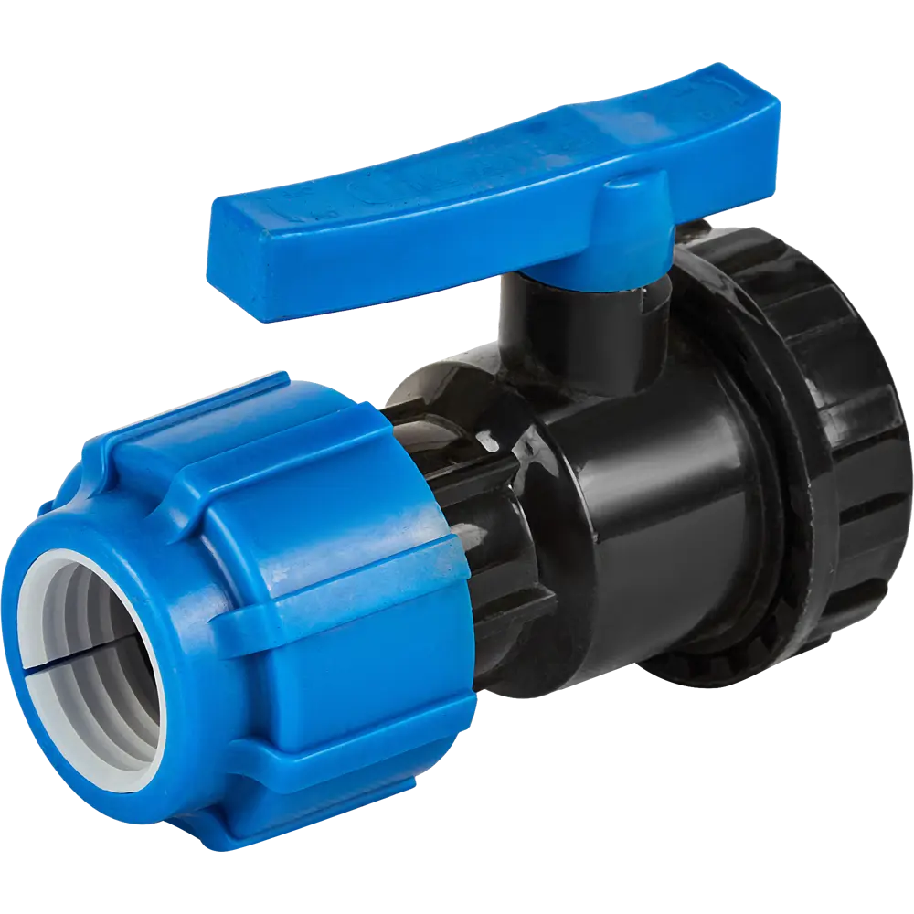 Кран разъемный ПНД ПОЛИТЭК 32x1/2" для систем водоснабжения 85358398 STLM-0062139 - Вид №3