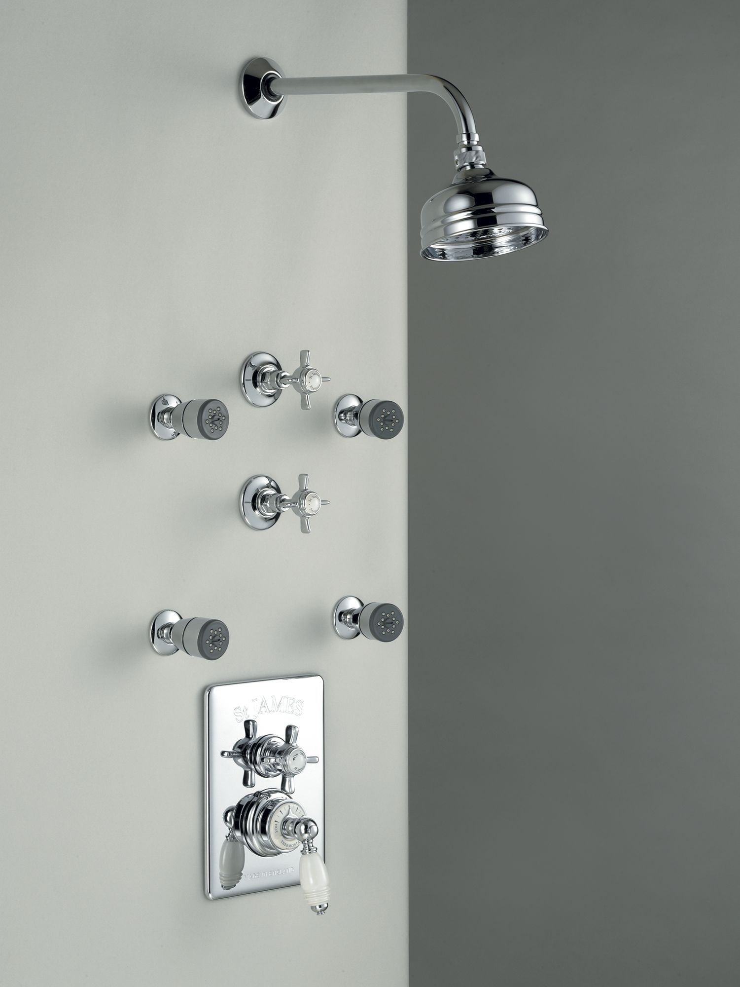 Traditional bathrooms Термостатический смеситель для душа с накладкой Tb760.414.bn  - Вид №2