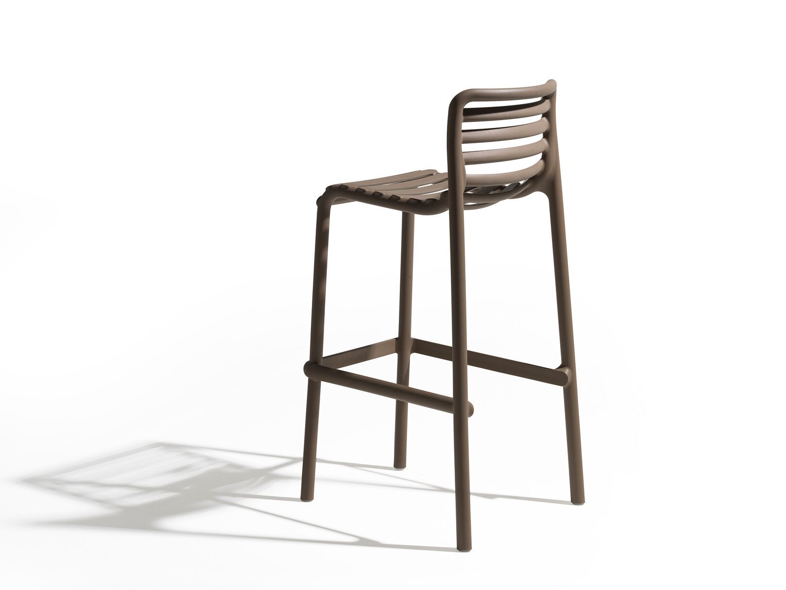 Высокий полипропиленовый садовый стул с подставкой для ног Nardi Doga ARCH-00127971 - Вид №1