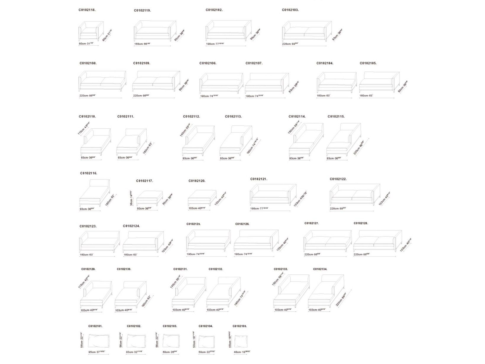 2-местный тканевый диван CAMERICH Crescent ARCH-00082112 - Вид №2