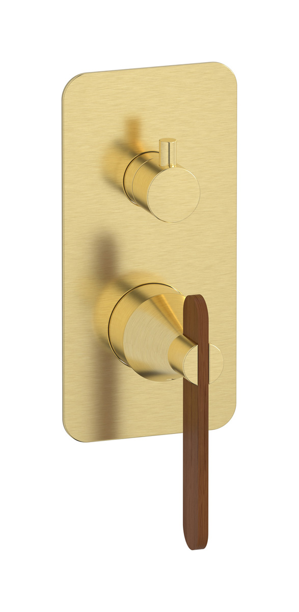 Встроенный смеситель для душа с двухходовым дивертером WE ARE IB ol312cs Brushed Pale Gold Soho