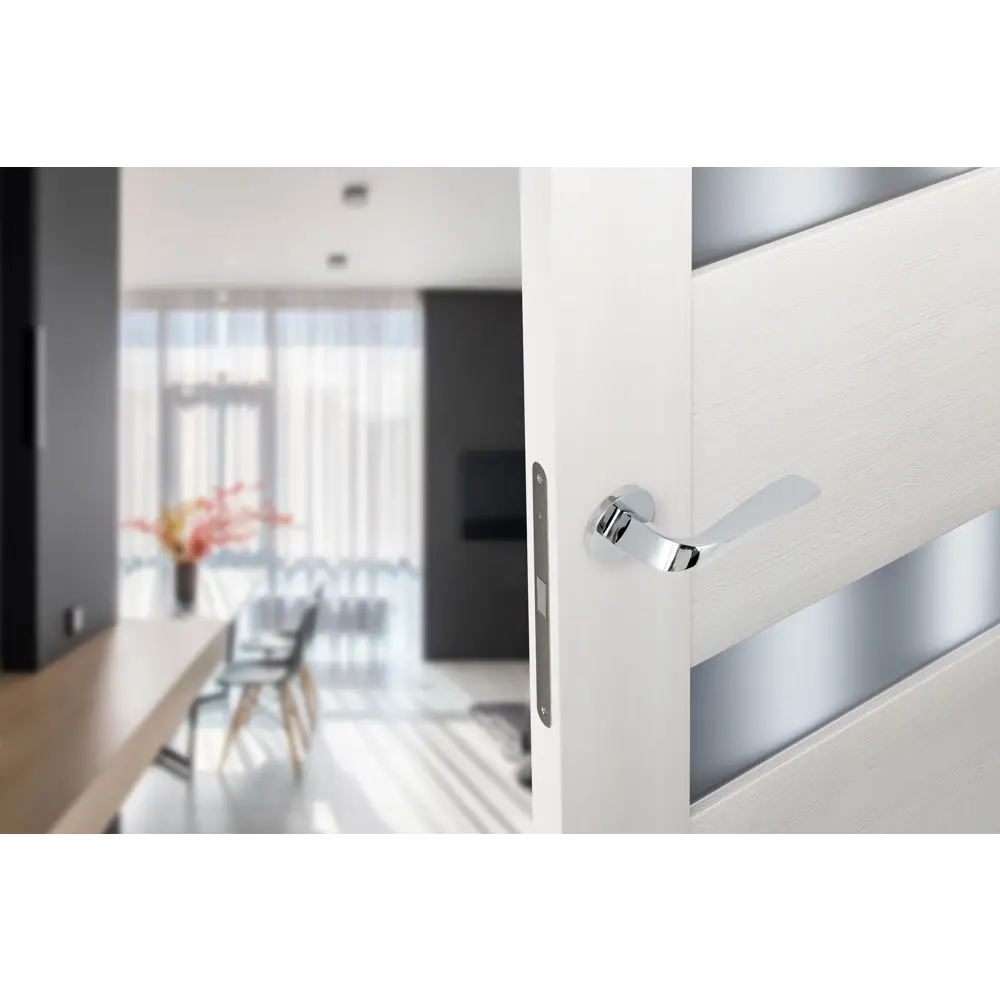 Дверные ручки EDSON EDS-97B-R2 в стильном хроме 85168432 STLM-0059318 - Вид №4