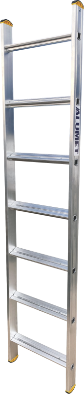 Алюминиевая односекционная приставная лестница HK1 5107 ALUMET 