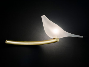 Настенный светильник ручной работы из дутого стекла