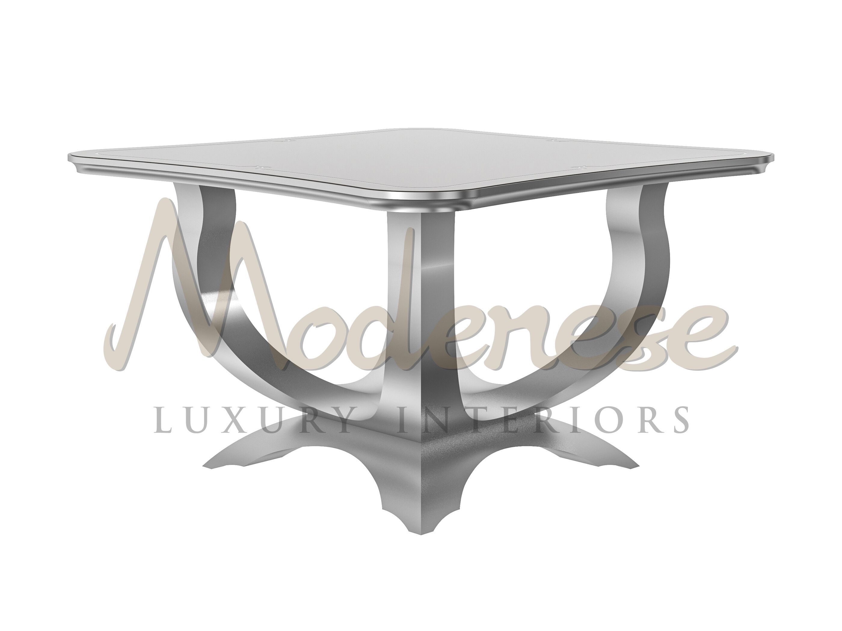 Квадратный металлический журнальный столик Modenese Luxury Interiors SERENE ARCH-00057956