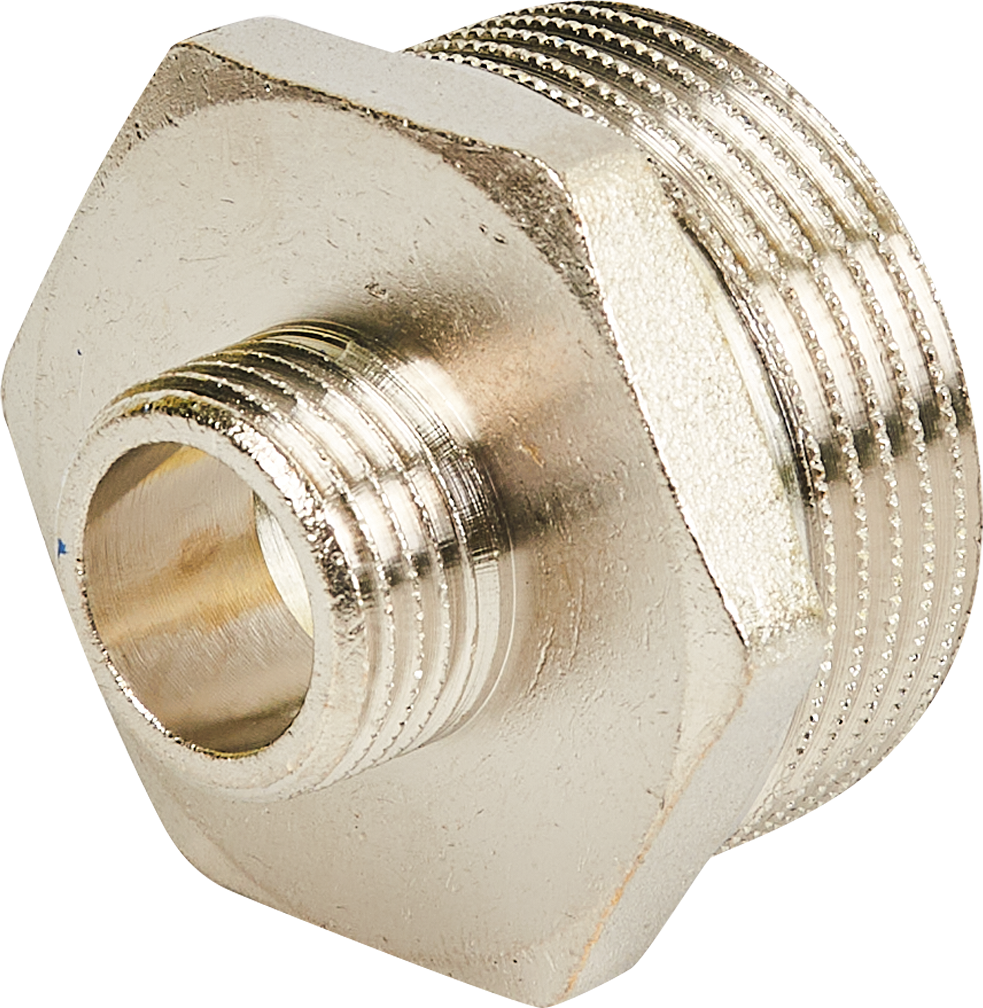 Ниппель латунный STOUT 1 1/4"x1/2" никелированный 82238824