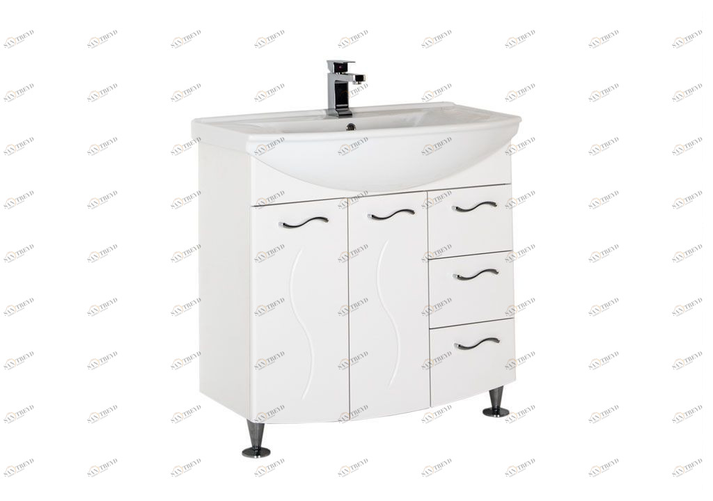 Тумба под раковину Aquanet Моника 85 белый sun-id-275395