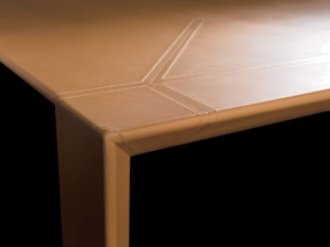 Кожаный угловой исполнительный стол