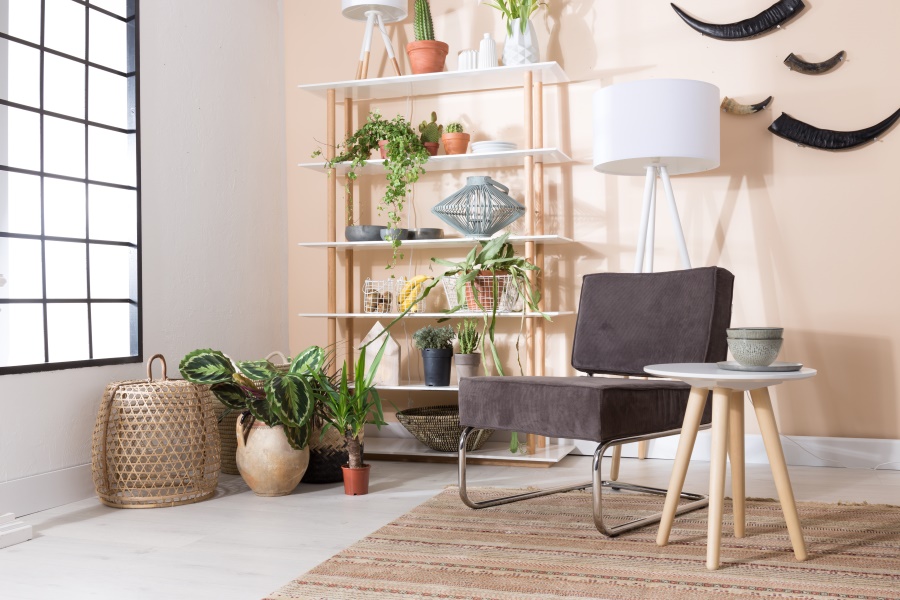 Кресло Lounge Ridge Rib голубое Zuiver 3100011 - Вид №1