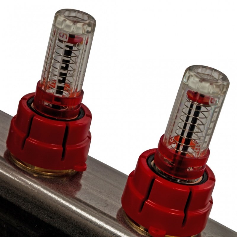 Коллектор нерж в сборе 5 выходов с расходомерами STOUT SMS0907000005 - Вид №2