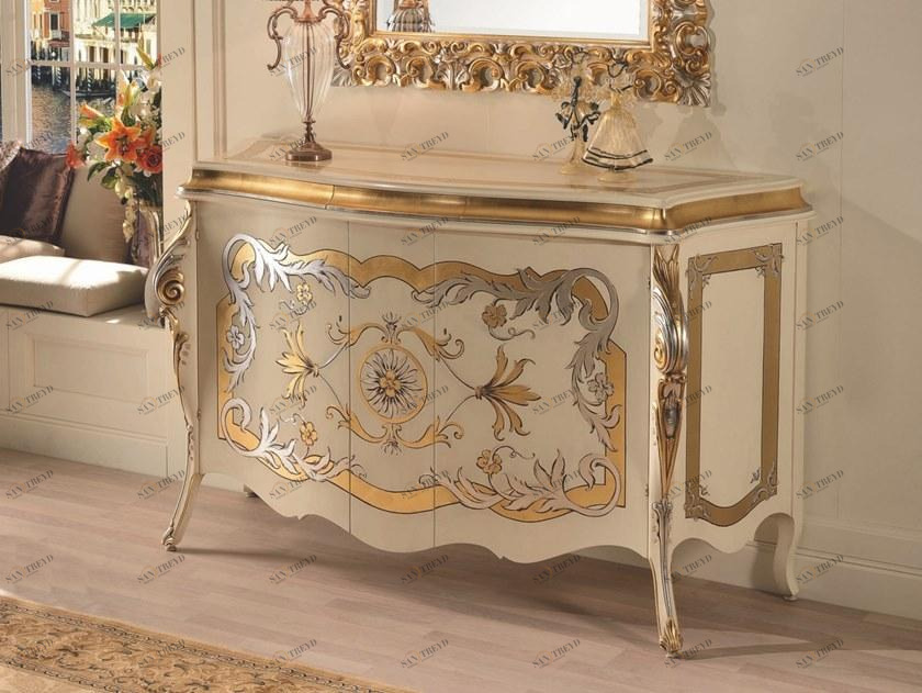 SCAPPINI & C Буфет с распашными дверцами, лакированный сусальным золотом 35th anniversary 2061-gs