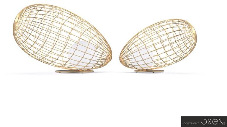 NEXO LUCE Светодиодная настольная лампа из стали Oxen table lamp 7007d1 / 7007d2 - Вид №6