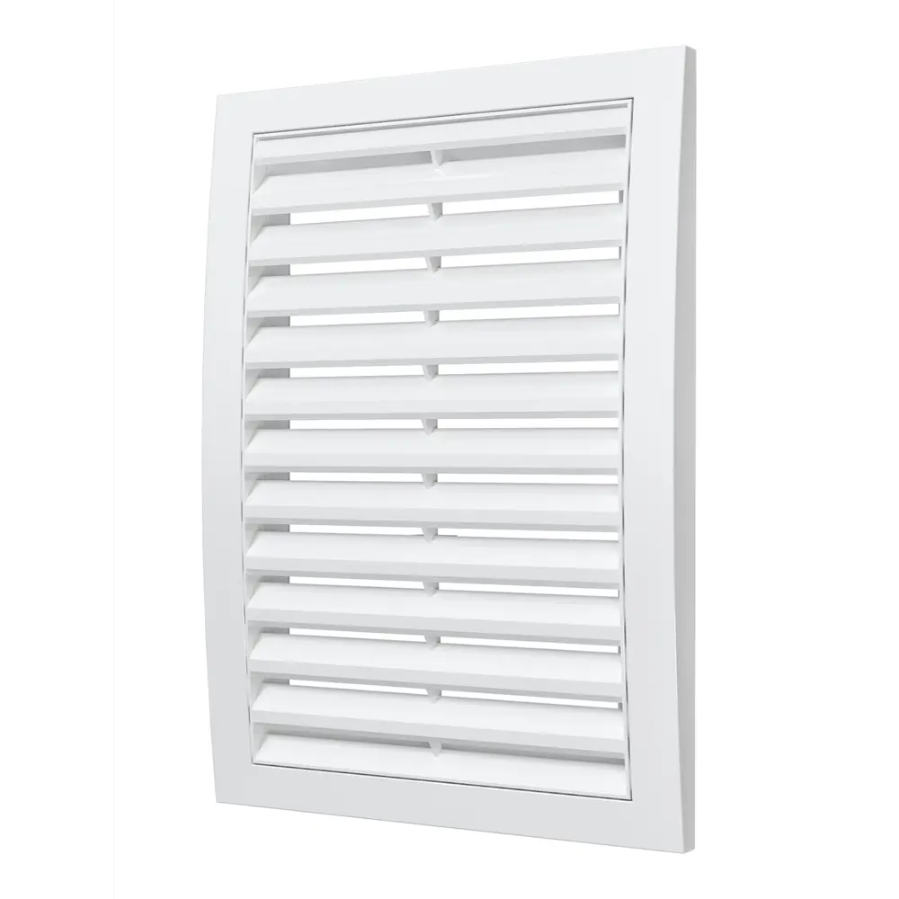 Вентиляционная решетка разъемная прямоугольная Fonet 200x300 мм пластик цвет белый STLM-2010953