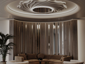 Трехмерная декоративная гипсовая панель