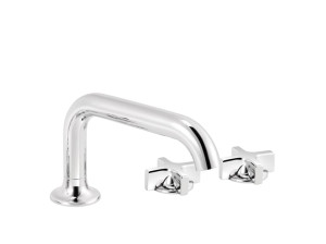 Хромированный латунный смеситель для раковины с 3 отверстиями