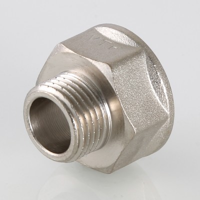 VTr.592.N.0403 Фитинг резьбовой – переходник Valtec 1/2" х 3/8"  - Вид №7