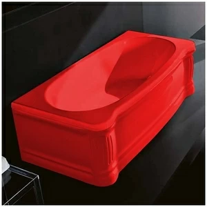 Ванна Gruppo treesse New Classic VTL-V6771-DX-K красная прямоугольная правая