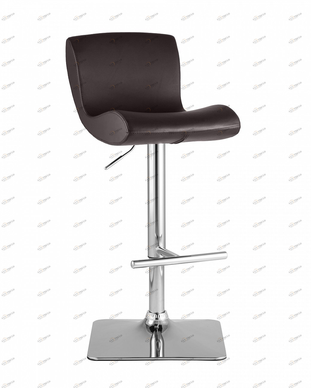 Стул барный со спинкой коричневый из экокожи "Хамер" STOOL GROUP  00-3945979 Коричневый 