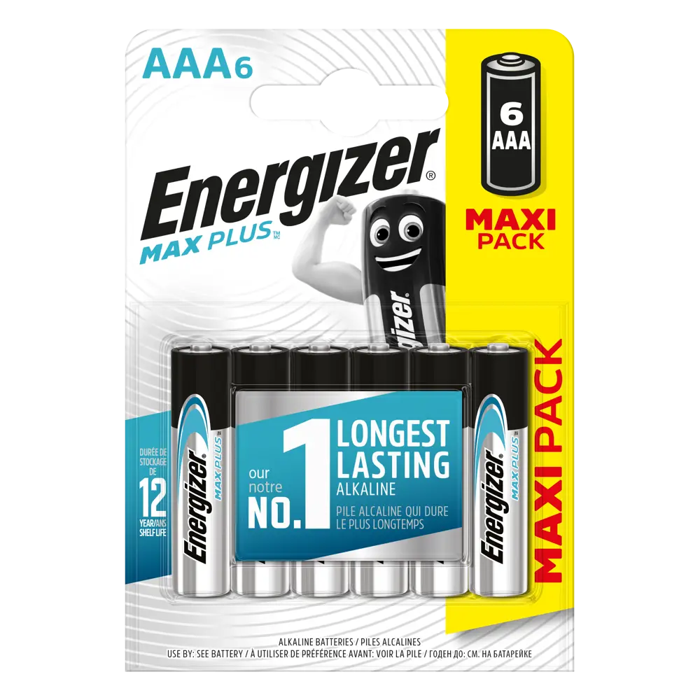 Батарейка Energizer Max Plus AAA (LR03) алкалиновая 6 шт. 80177565 STLM-2052071 