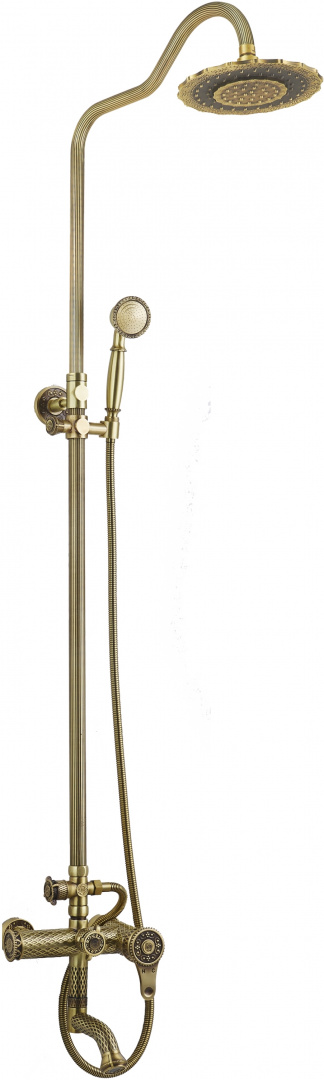 Душевая стойка ZorG Antic A 402DS-BR, бронза
