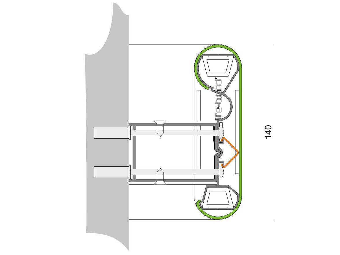 Перила / защита бампера в Life-Blend® Styla BH.140 ANTILIGATURE ARCH-00111288 - Вид №4