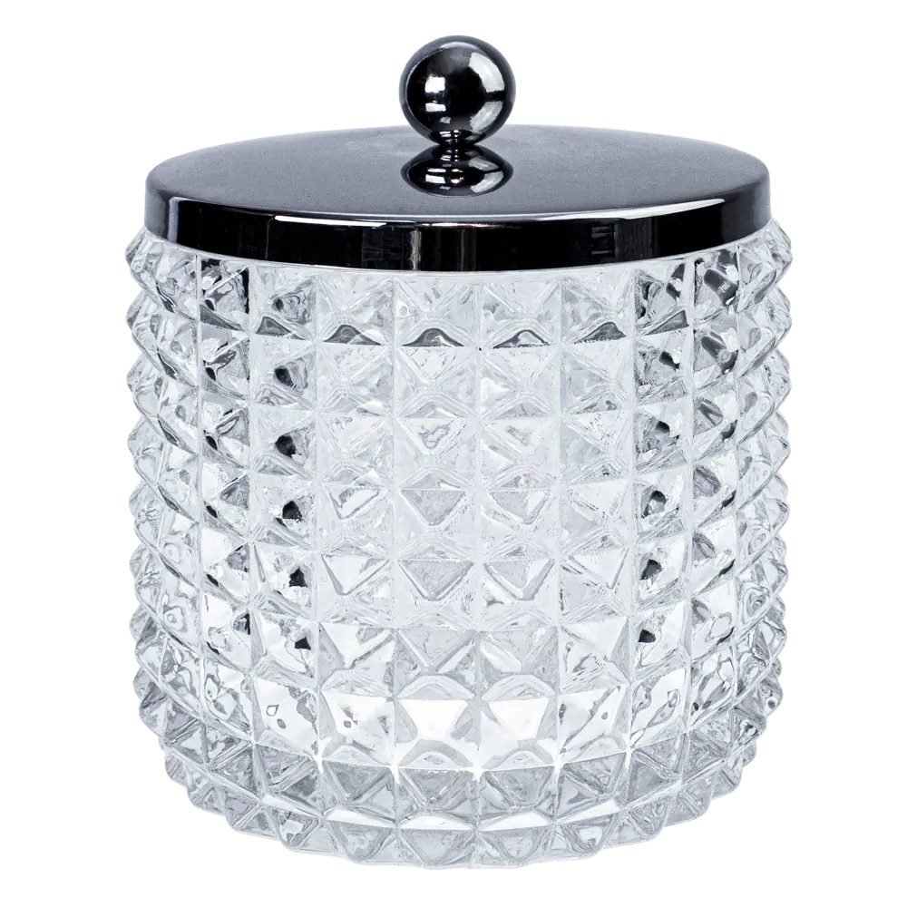 PROFFI HOME Стеклянный контейнер для ватных палочек с крышкой 85323538 Glass STLM-0061370