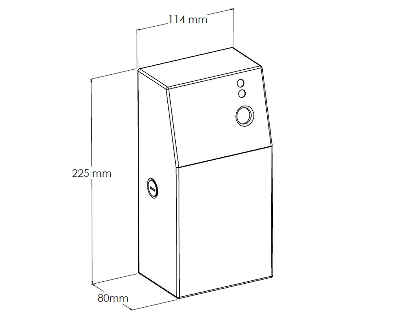 GSM088 Корпус освежителя воздуха STELLA Anti-FingerPrint, матовая сталь с покрытием AFP Merida  - Вид №2