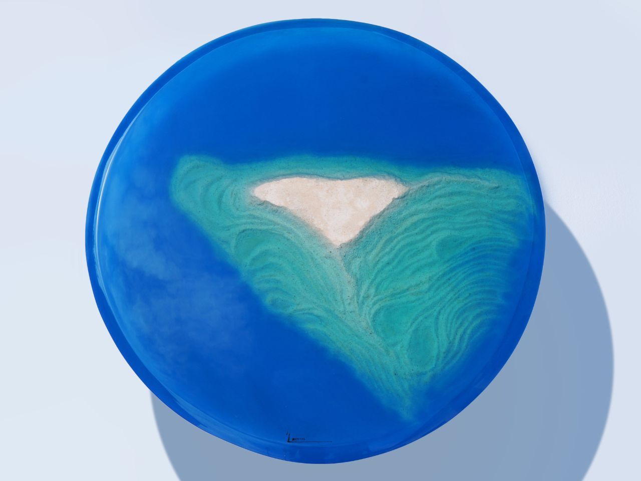 Круглый обеденный стол из акрилового стекла LO Contemporary AZZURRO ARCH-00141262 - Вид №2