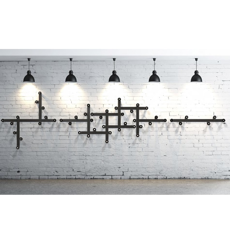 FROST Декоративная тарелка BLOSSOM » черный Алюминий Черный B1000-B  - Вид №3