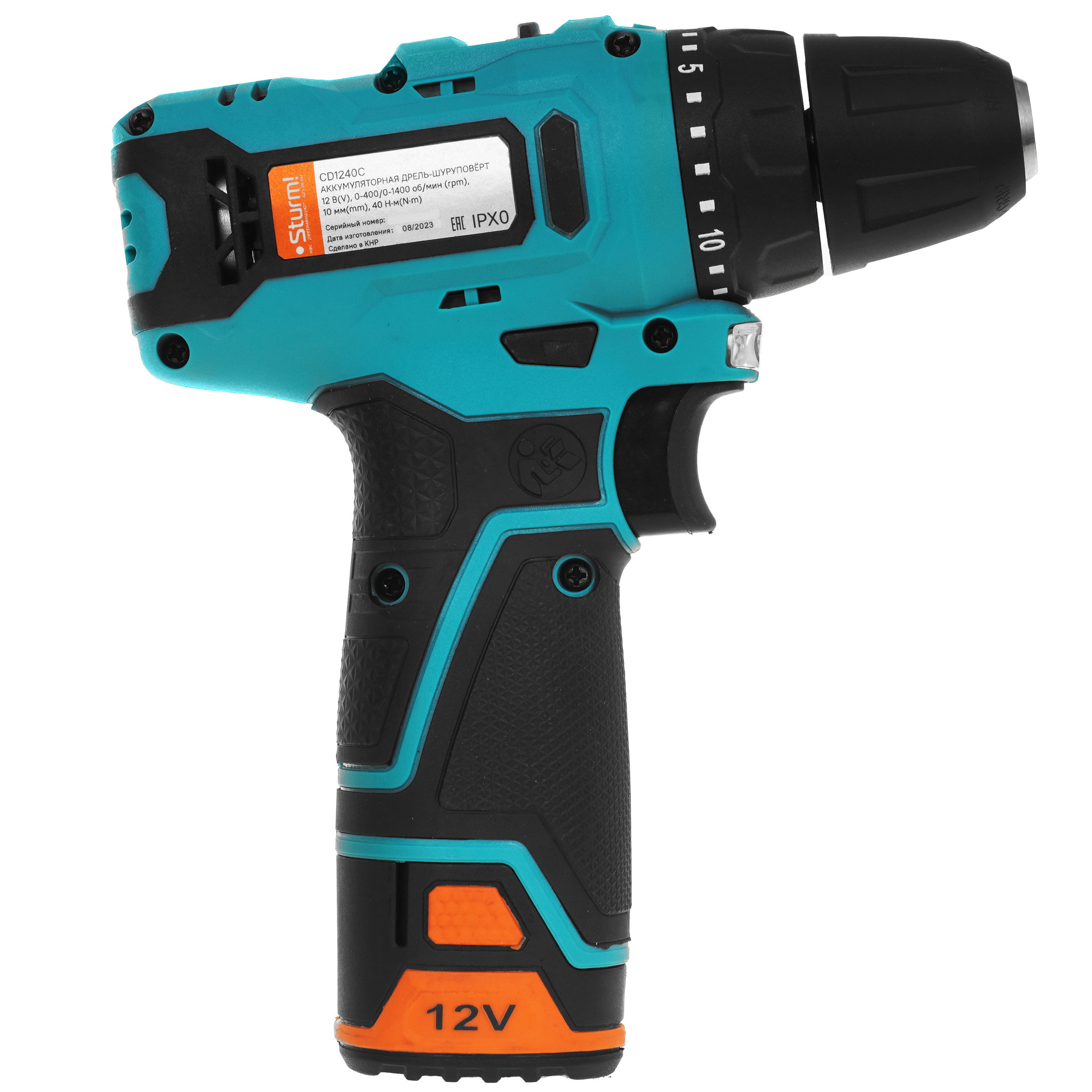 Дрель-шуруповерт Sturm! CD1240C 1BatterySystem 12V 5451833 STDN-0119052 - Вид №2