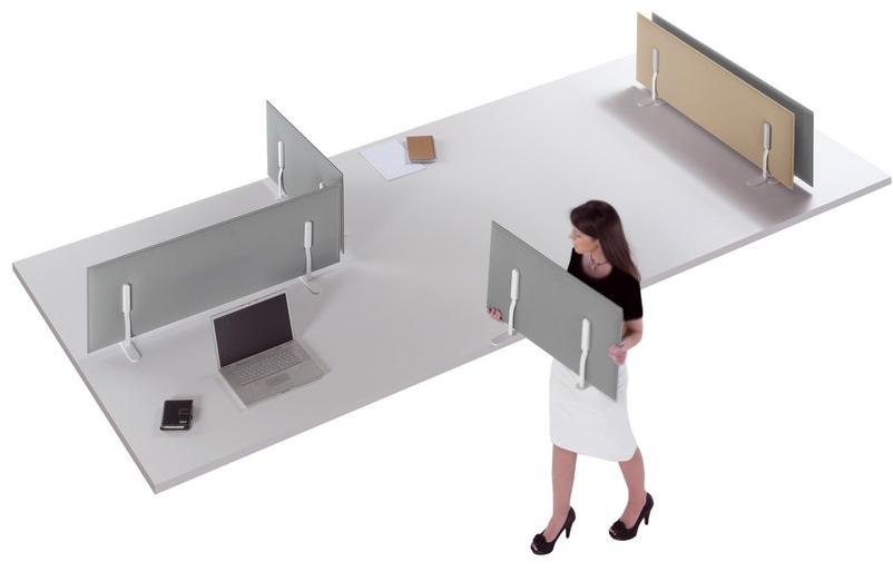 Caimi Brevetti Перегородка стола из звукопоглощающей ткани Snowsound technology sun-id-1434027 - Вид №5