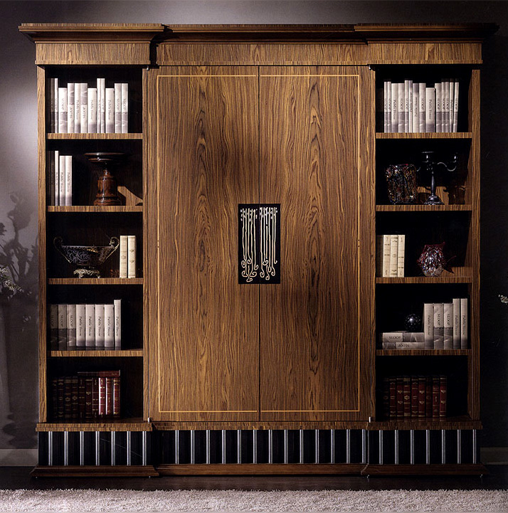 Книжный шкаф Gray BUSNELLI ADAMO 3775 + 3777 + 3776  - Вид №1