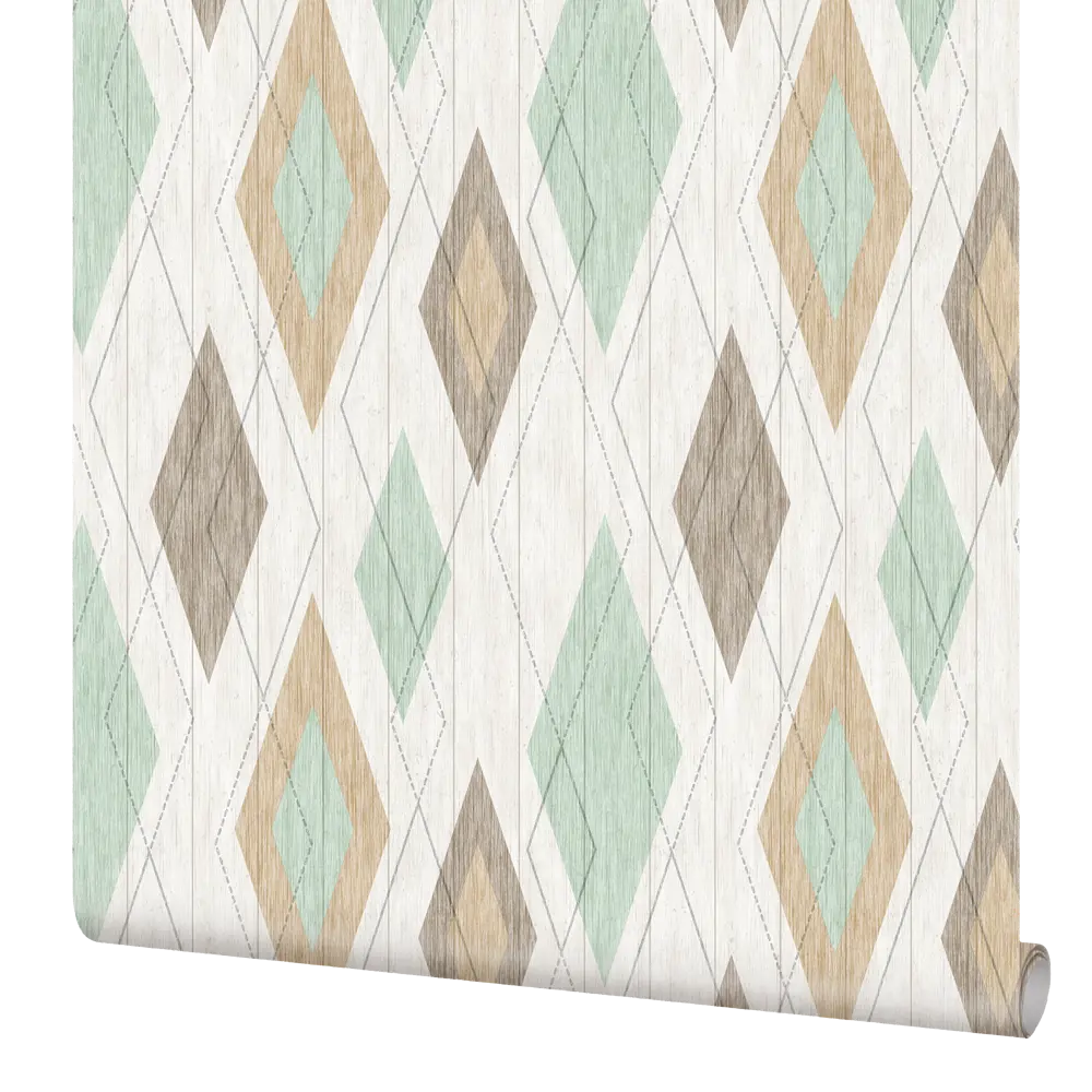 ELYSIUM Флизелиновые обои Ромбы с геометрическим узором 89346591 STLM-0821456