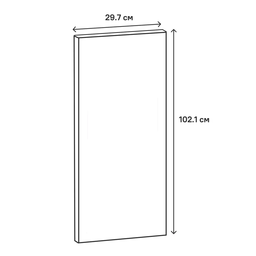 Фасад кухонный Сантьяго Delinia ID 29.7×102.1 см коричневый ЛДСП 82676488 STLM-0033780 - Вид №14
