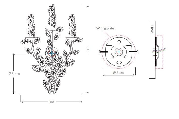 Металлический настенный светильник Abrissi ARCH-00027973 - Вид №2