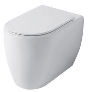 SK002RIM56 Приставной унитаз напольный Серый Disegno Ceramica Skip Италия