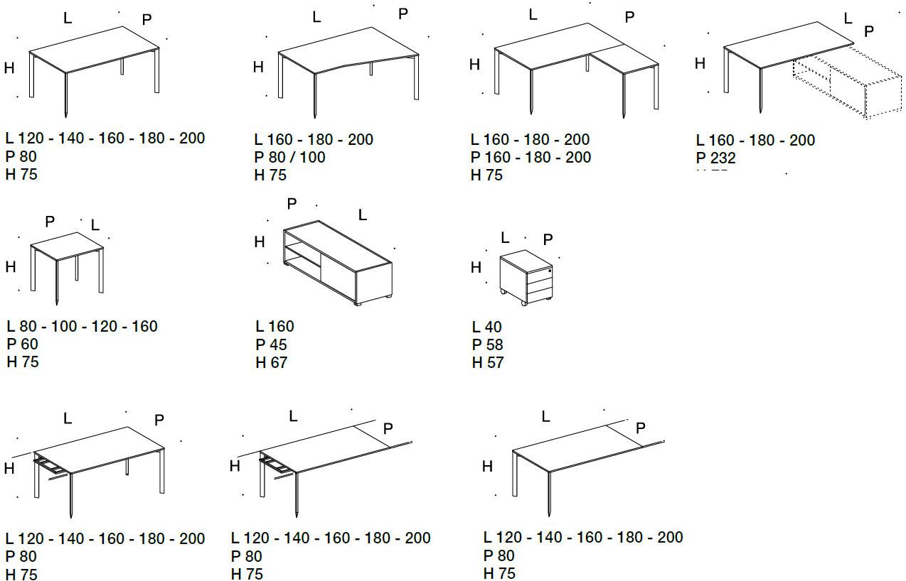 Citterio Несколько рабочих станций из алюминия Shard sun-id-1426691 - Вид №4