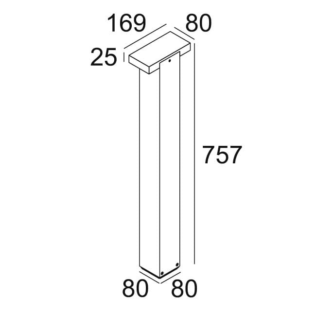 Металлический светодиодный световой столб Deltalight ASTRIX D ARCH-00086035 - Вид №5
