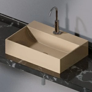 L240110 Накладная раковина на столешницу  прямоугольная A. e T. Italia THIN