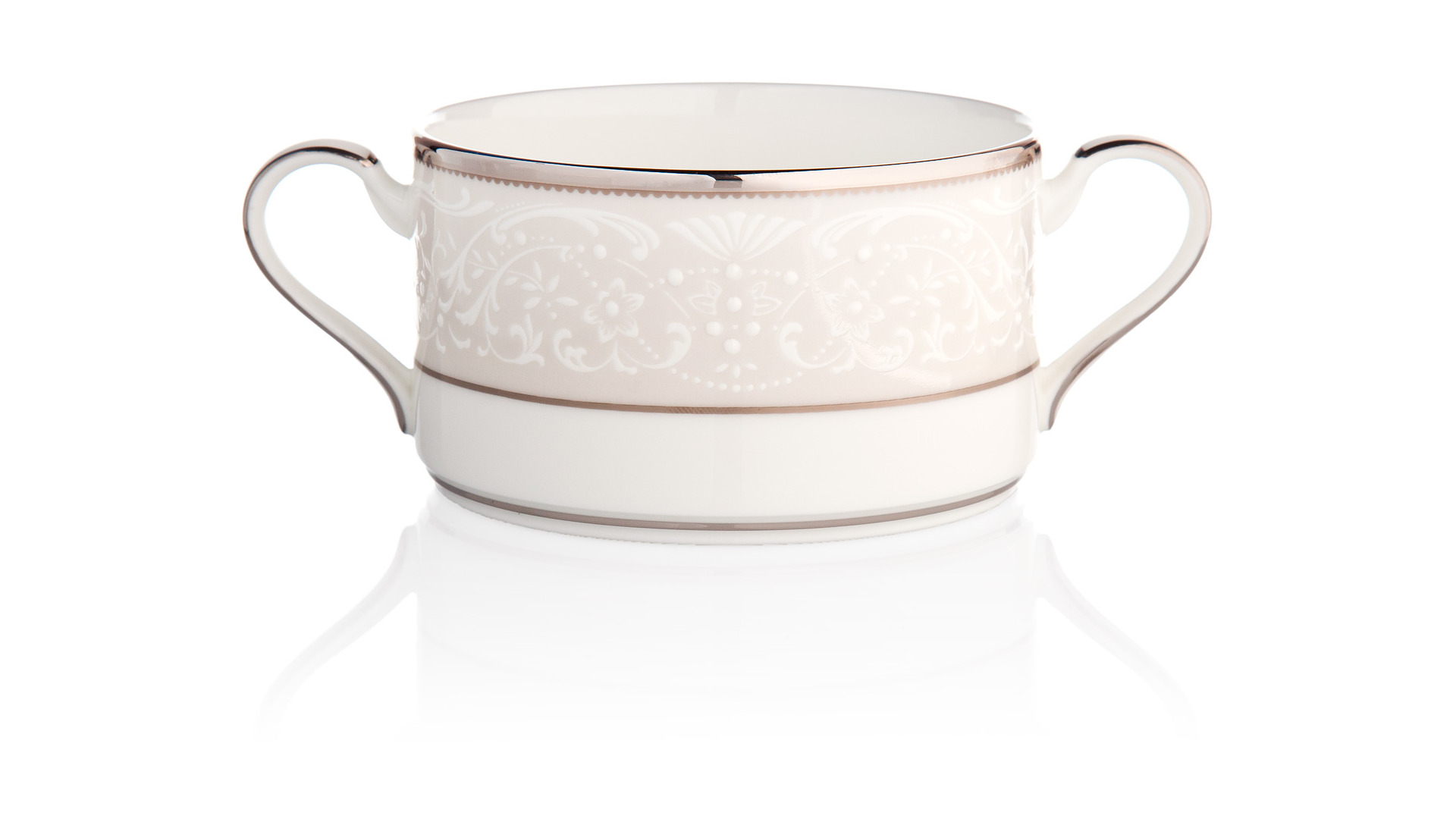 10676105 Noritake Сервиз столовый Noritake Серебряный дворец на 6 персон 21 предмет, фарфор Фарфор костяной  - Вид №5