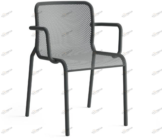 COLOS Стул из крашеного металла с подлокотниками Momo net sun-id-1460734