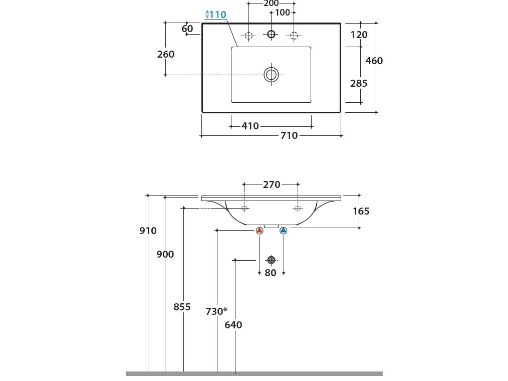 Керамическая подвесная раковина Ceramica Globo разнорабочие ARCH-00038244 - Вид №2
