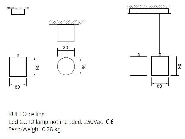 Металлический подвесной светильник ENGI ролик ARCH-00014285 - Вид №2
