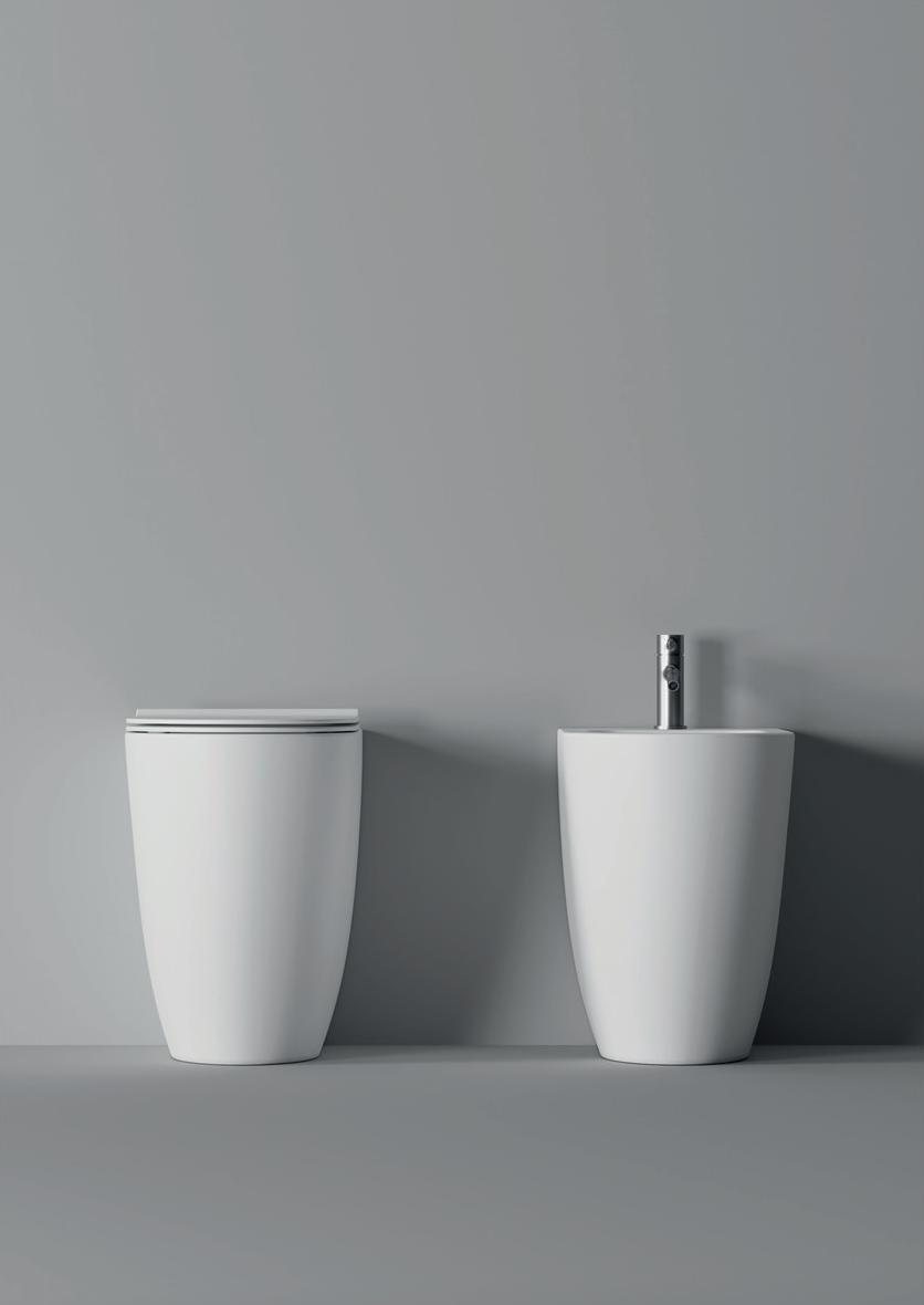 22270101 Приставной унитаз напольный Белый Alice Ceramica Form Италия - Вид №2